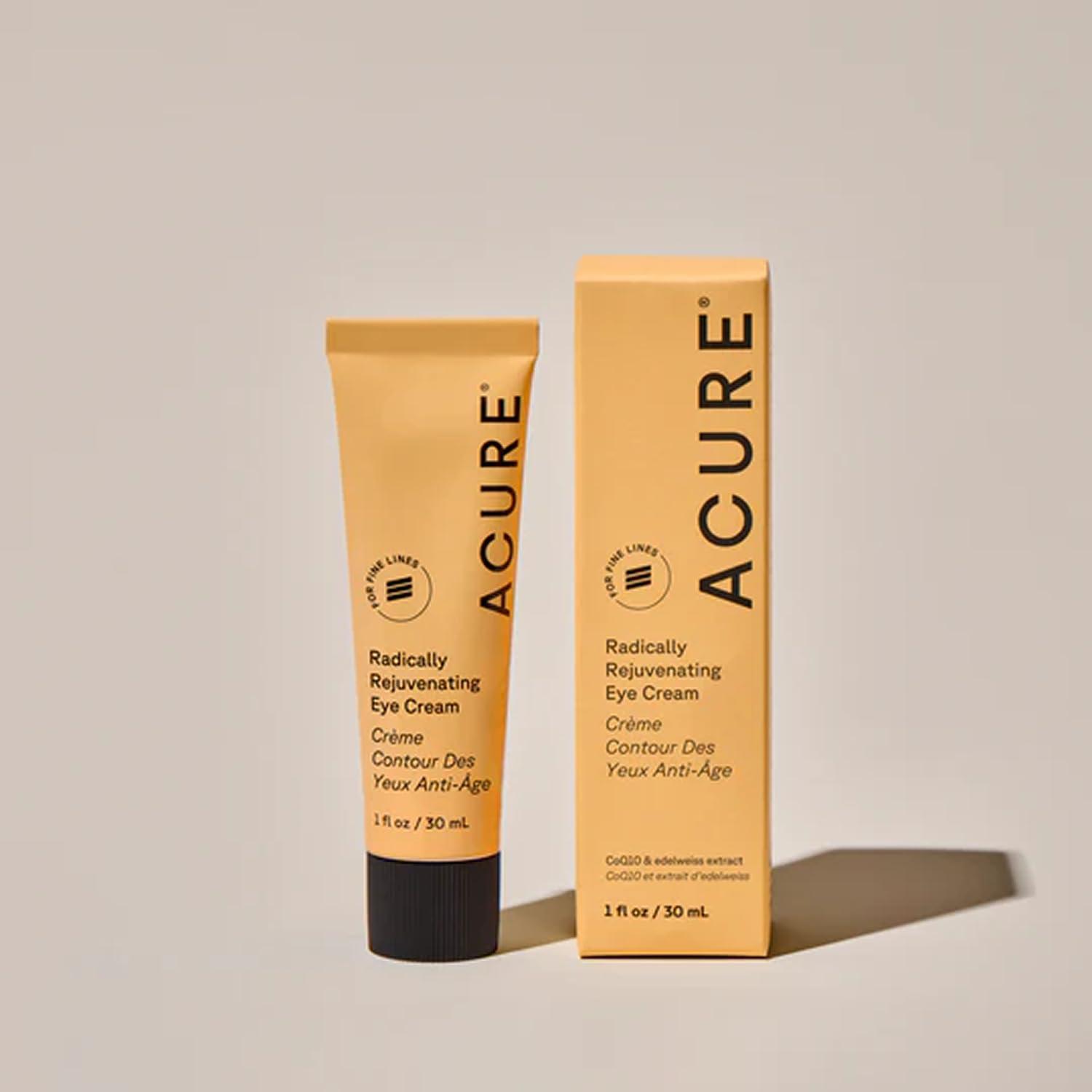 imageAcure Radically Rejuvenating Eye Cream Under Eye Cream for Dark Circles amp Wrinkles Firming amp Hydrating Treatment to Brighten Anti Aging Moisturizer for Hydration with CoQ101 fl oz1 Fl Oz Pack of 2