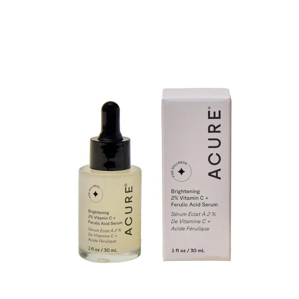 imageAcure Brightening 2 Vitamin C amp Ferulic Acid Serum Vit C Serum for Face Anti Aging Bright Glow for Women amp Men Facial Skincare Vegan amp Cruelty Free 1 fl oz