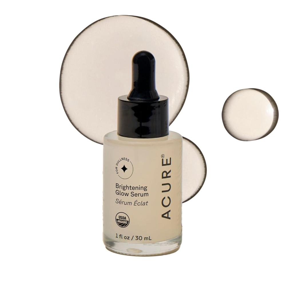 imageAcure Brightening Glow Serum Anti Aging Face Serum Bright Glow for Women amp Men Facial Skincare with Argan Oil and Cranberry Seed Oil Vegan amp Cruelty Free 1 fl oz1 Fl Oz Pack of 1