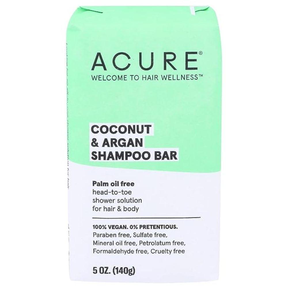 imageAcure Coconut amp Argan Shampoo Bar 100 Vegan Performance Driven Body amp Hair Care AllInOne shower Solution Palm Oil Free 5 Oz5 Ounce Pack of 1