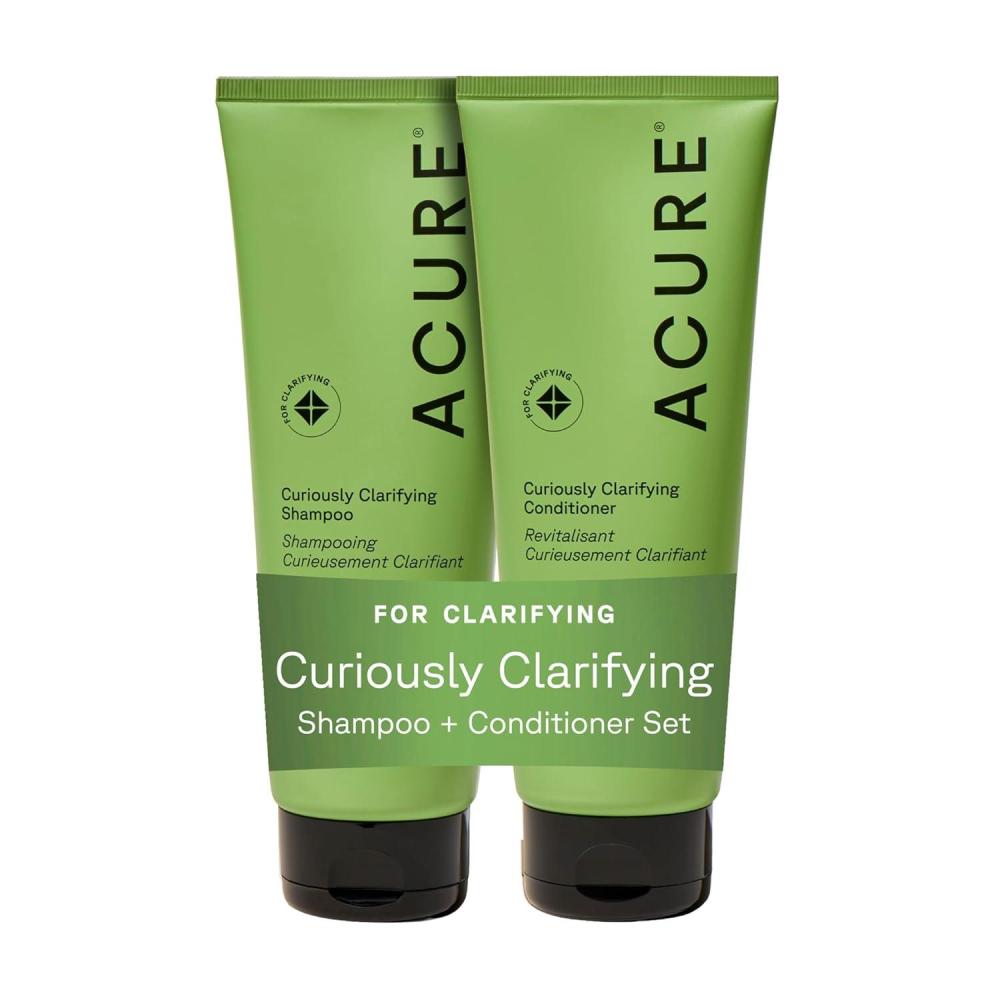 imageAcure Curiously Clarifying Shampoo Cleansing amp Clarifying Shampoo for Women amp Men Scalp Detox for Product Buildup Deep Clean for Oily Hair Detoxify Remove Build Up Sulfate Free Vegan 8 fl oz8 Fl Oz Pack of 2