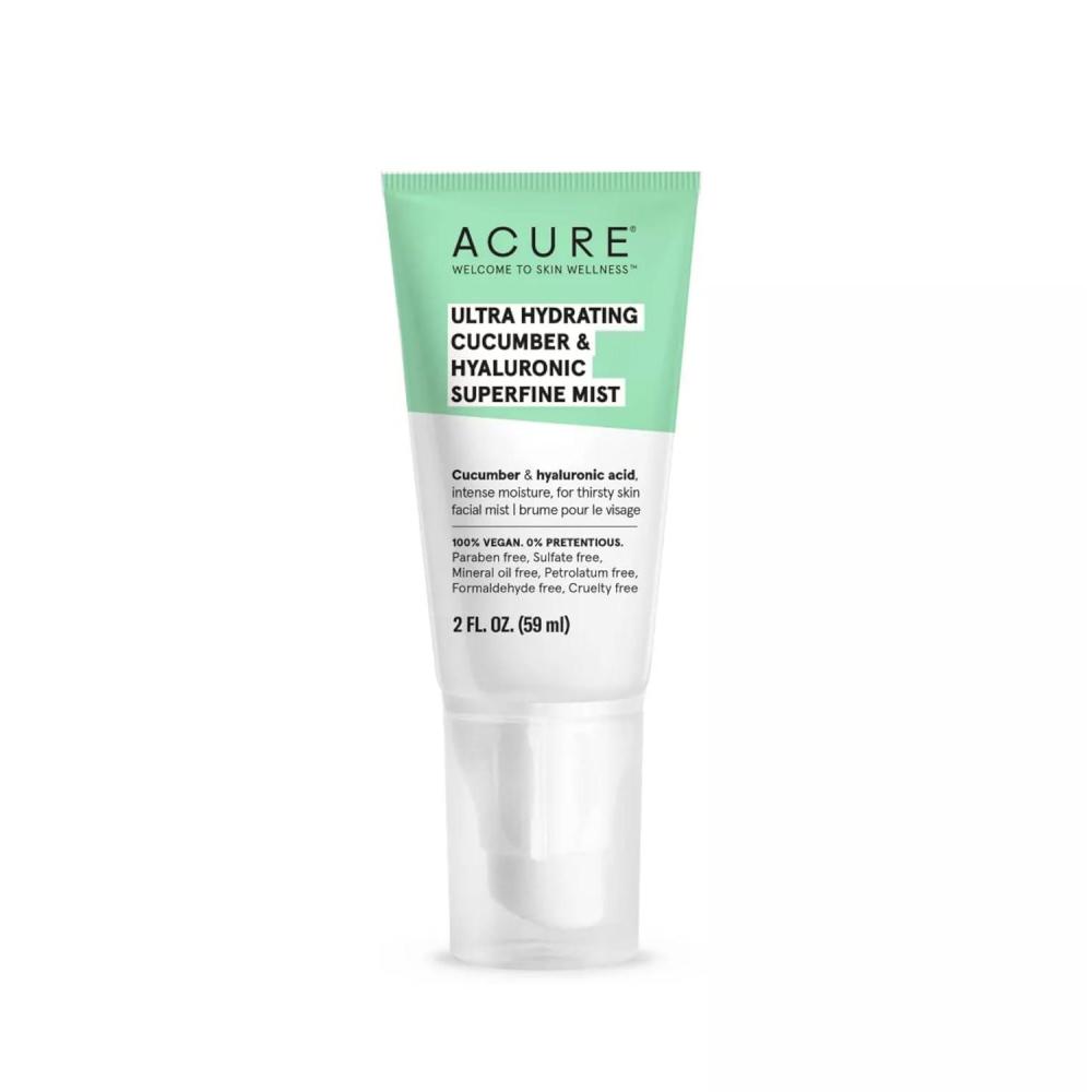 imageAcure Ultra Hydrating Cucumber amp Hyaluronic Superfine Mist Replenish Skins Moisture Enriched with Cucumber amp Hyaluronic Acid Vegan and CrueltyFree Formula No Parabens or Sulfates 2 Fl OzCucumber Hyaluronic