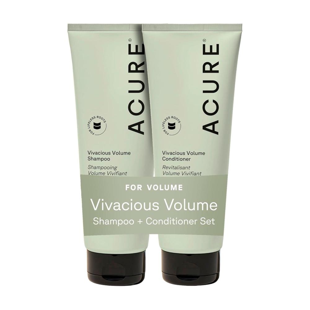 imageAcure Vivacious Volume Shampoo Volumizing Shampoo for Fine Thin Hair Add Body and Thicken Thinning Hair for Women amp Men Scalp Treatment with Mint Sulfate amp Paraben Free Vegan 8 fl ozVivacious Volume Shampoo Conditioner