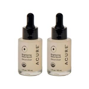 Acure Brightening Glow Serum – Anti Aging Face Serum, Bright Glow for Women & Men, Facial Skincare with Argan Oil and Cranberry Seed Oil, Vegan & Cruelty Free – 1 fl oz(1 Fl Oz (Pack of 2))