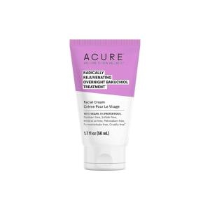 Acure Radically Rejuvenating Bakuchiol Facial Cream – Plant Squalane Retinol Alternative for Overnight Skin Treatment- Vegan Plant-Based Extract – Helps Reduce Appearance of Fine Lines, 1.7 fl oz