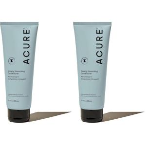 Acure Simply Smoothing Conditioner – Hydrating & Moisturizing Conditioner for Women & Men, Detangling & Softening for Dry, Frizzy, Damaged, Thin & Thick Hair, Sulfate & Paraben Free, Vegan – 8 fl oz(8 Fl Oz (Pack of 2))
