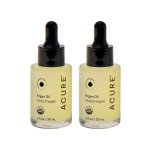 Acure The Essentials Argan Oil – Organic Argan Oil for Hair & Skin, Pure Nourishing Moisture Treatment for Face & Body, Carrier Oil for Essential Oils, Vegan, Natural, Cold Pressed – 1 fl oz(1 Fl Oz (Pack of 2))