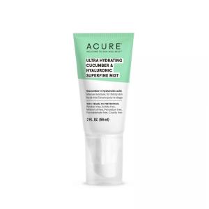 Acure Ultra Hydrating Cucumber & Hyaluronic Superfine Mist – Replenish Skin’s Moisture – Enriched with Cucumber & Hyaluronic Acid – Vegan and Cruelty-Free Formula – No Parabens or Sulfates – 2 Fl Oz(Cucumber & Hyaluronic)