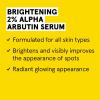 Acure Brightening 2% Alpha Arbutin Serum – Brighter Skin, Improve Dark Spots & Uneven Tone – 100% Vegan with Alpha Arbutin, Hyaluronic Acid & Elderberry Extract – Skincare For All Skin Types – 1 Fl Oz
