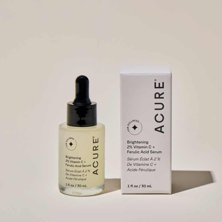 Acure | Natural skincare and haircare, mini powder dry shampoo spray, brightening scrub – exfoliating cleanser, suitable for both men and women, leaving skin radiant, Korean beauty and skincare.