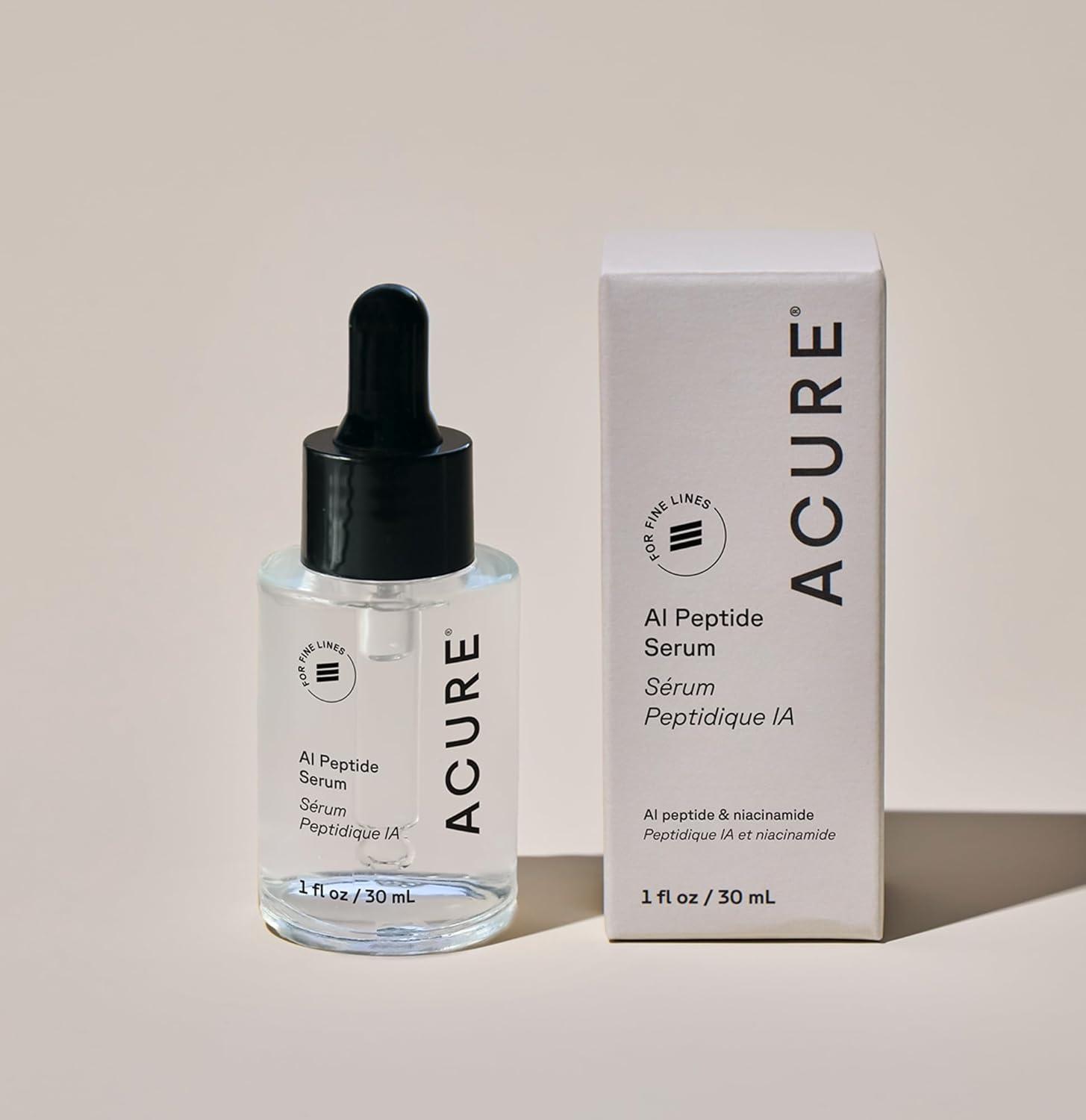 imageAcure AI Peptide Serum for Face amp Skin Anti Aging Skincare for Women Niacinamide Hydrating Facial Care Face Serum for Firm Skin Reduces Wrinkles amp Uneven Tone Brightens Glow 1 fl oz 2 Pack1 Fl Oz Pack of 1