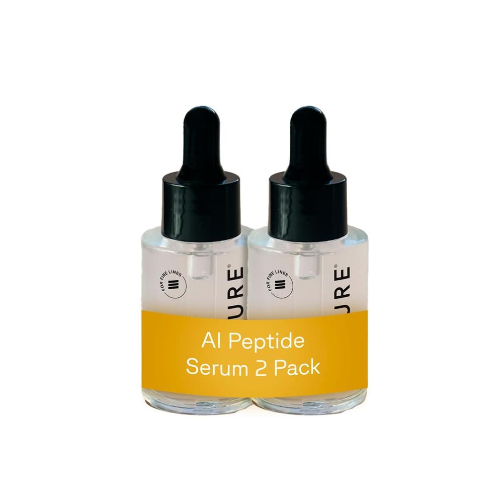 imageAcure AI Peptide Serum for Face amp Skin  Anti Aging Skincare for Women Niacinamide Hydrating Facial Care Face Serum for Firm Skin Reduces Wrinkles amp Uneven Tone Brightens Glow 1 fl oz 2 Pack1 Fl Oz Pack of 2
