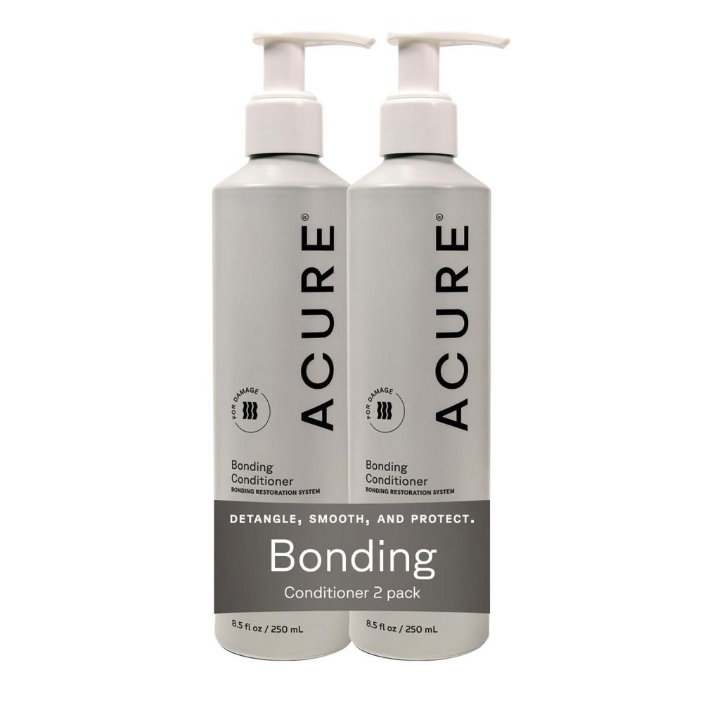 imageAcure Bonding Conditioner  Deep Moisture Conditioner for Women amp Men w Dry Damaged Fine Dry Damaged Color Treated Hair Cocoa Butter amp Avocado Oil Vegan Paraben amp Sulfate Free  8 fl oz8 Fl Oz Pack of 2