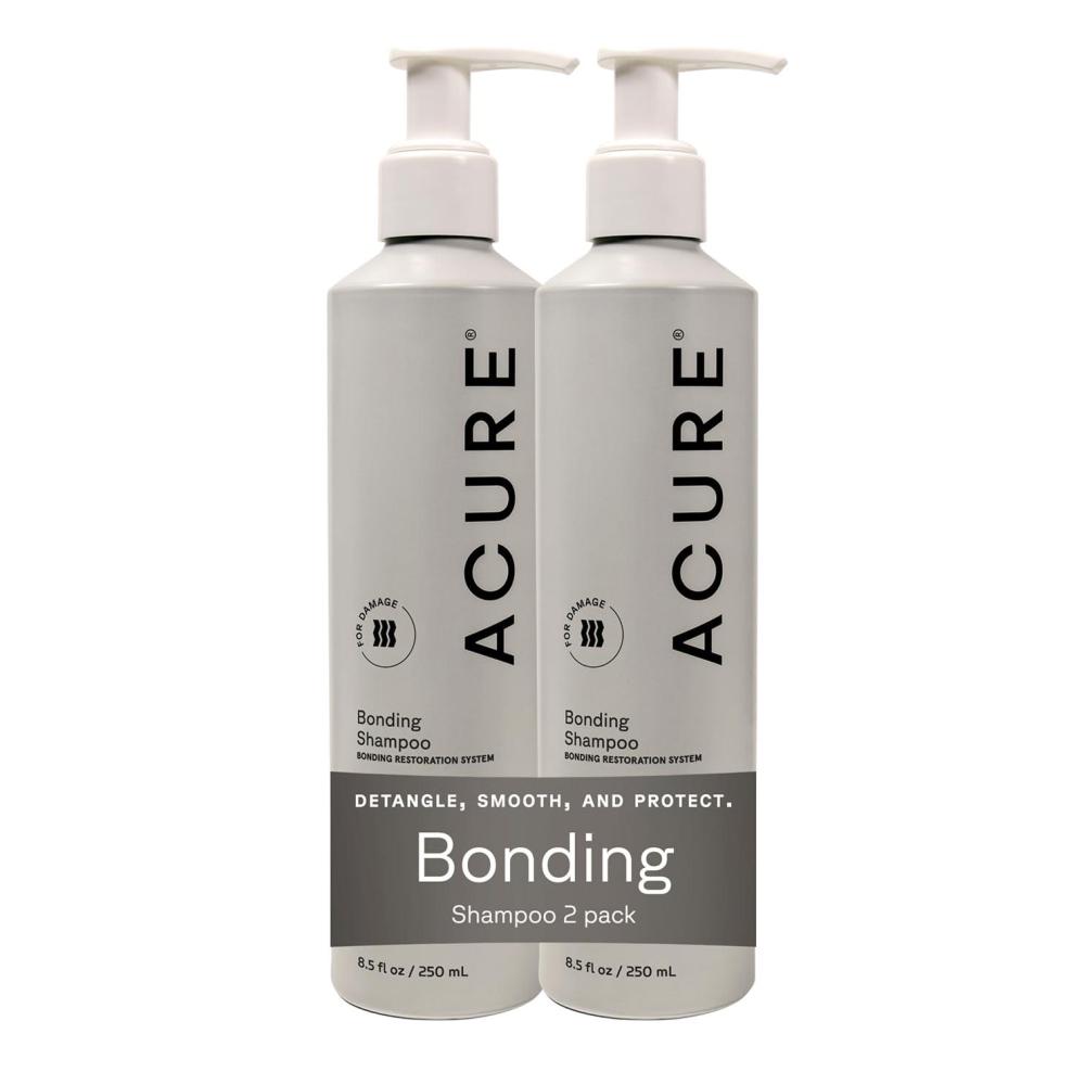 imageAcure Bonding Shampoo Strengthening Shampoo for Women amp Men Moisturize amp Soften Fine Dry Damaged Color Treated Hair amp Scalp w Chia Seed amp Avocado Oil Vegan Paraben amp Sulfate Free 8 fl oz8 Fl Oz Pack of 2