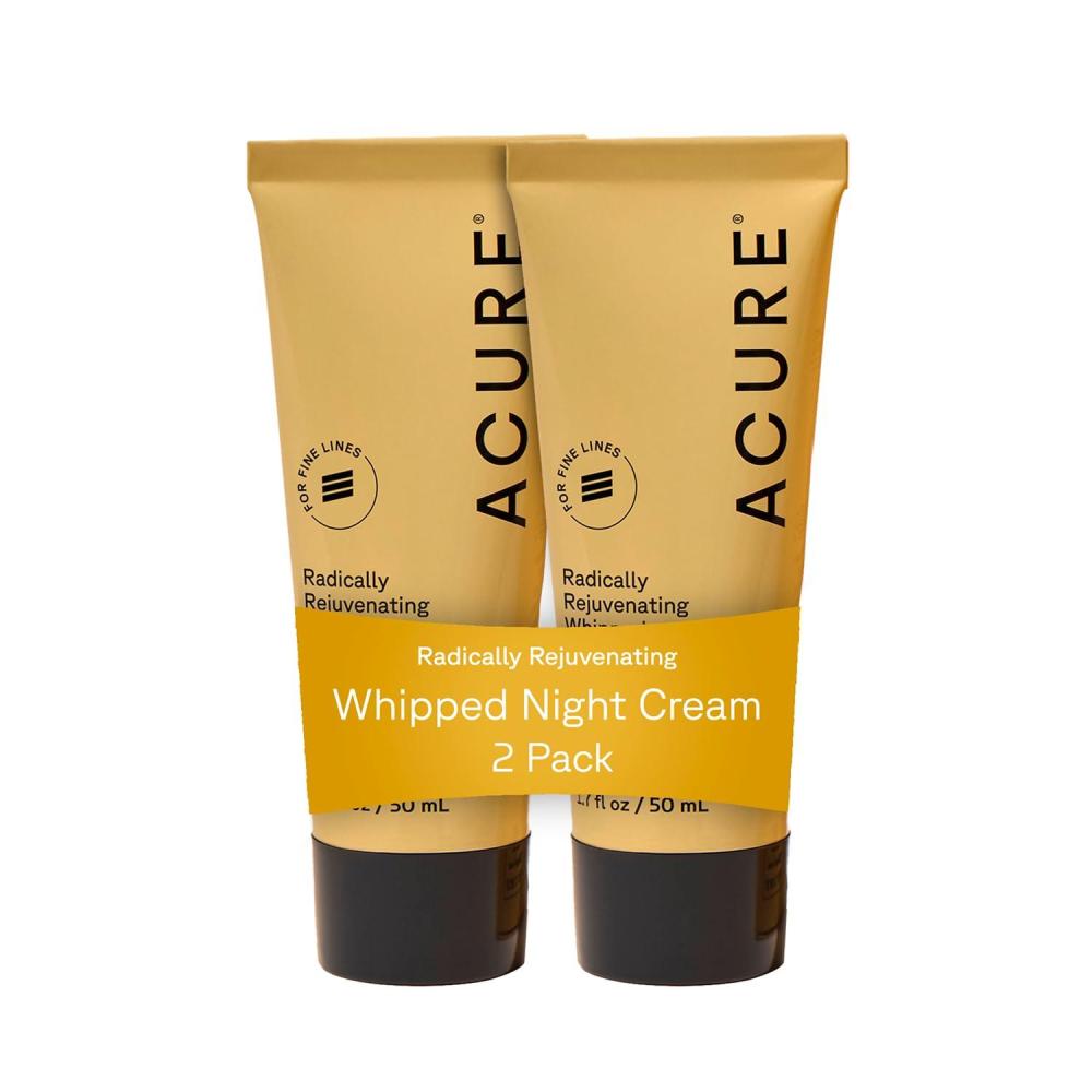 imageAcure Radically Rejuvenating Whipped Night Cream  Anti Aging Peptide Night Face Cream for Women amp Men Hydrating amp Renewing Moisturizer Softens Fine Lines wVitamin C  17 fl oz 2 Pack17 Fl Oz Pack of 2