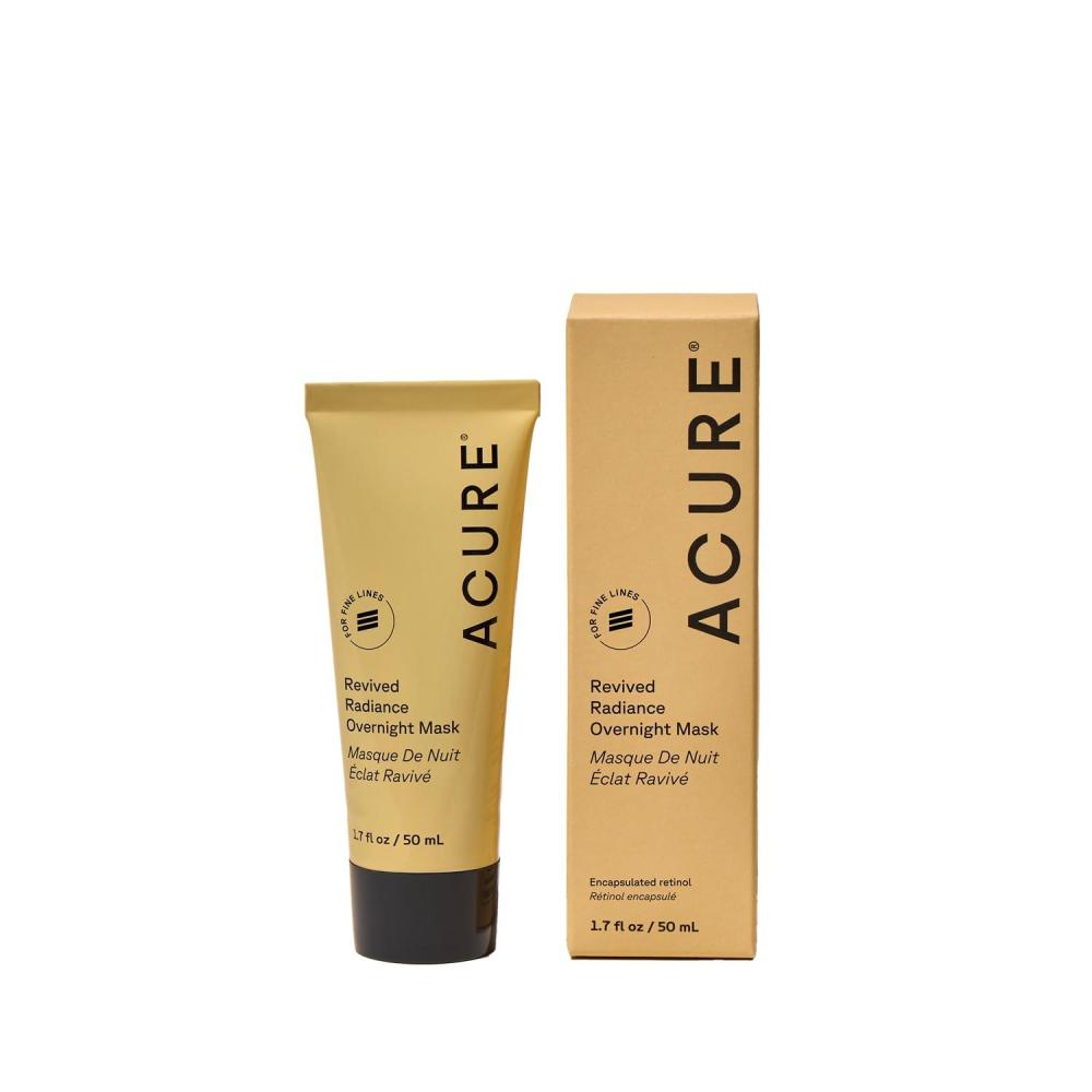imageAcure Revived Radiance Overnight Mask Night Face Mask for Sleeping Hydrating Facial Jelly for Glass Skin amp Natural Glow Anti Aging amp Nourishing with Encapsulated Retinol amp Avocado Oil 17 fl oz