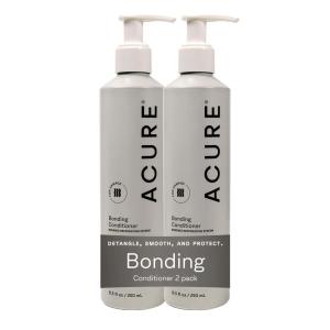 Acure Bonding Conditioner – Deep Moisture Conditioner for Women & Men w/ Dry, Damaged, Fine, Dry, Damaged, Color Treated Hair, Cocoa Butter & Avocado Oil, Vegan, Paraben & Sulfate Free – 8 fl oz(8 Fl Oz (Pack of 2))