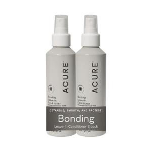 Acure Bonding Leave-In Conditioner – Leave in Conditioner Spray for Women & Men, Moisture Treatment to Repair Dry, Damaged, Color Treated Hair, Protect & Smooth Straight & Curly Hair- 5 fl oz (2 Pack)(5 Fl Oz (Pack of 2))