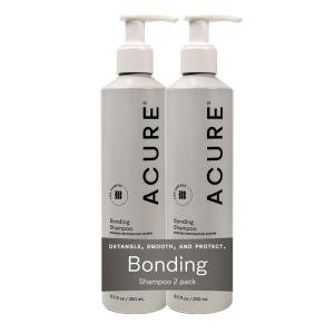 Acure Bonding Shampoo – Strengthening Shampoo for Women & Men, Moisturize & Soften Fine, Dry, Damaged, Color Treated Hair & Scalp w/ Chia Seed & Avocado Oil, Vegan, Paraben & Sulfate Free – 8 fl oz(8 Fl Oz (Pack of 2))