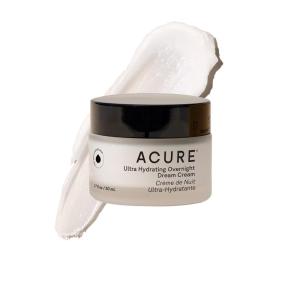 Acure Ultra Hydrating Overnight Dream Cream – Night Cream, Calming & Hydrating Face Moisturizer for Women & Men, Soothing Skincare Lotion w/ Melatonin & Hemp Seed Oil, Vegan, Cruelty Free – 1.7 fl oz(1.7 Fl Oz (Pack of 1))
