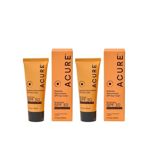Acure Radically Rejuvenating SPF 30 Day Cream – Face Moisturizer with SPF 30 & Vitamin C, Reef-Safe, Anti Aging Sunscreen, Hydrating Face Cream, Daily Facial Care for Women & Men – 1.7 fl oz (2 Pack)(1.7 Fl Oz (Pack of 2))
