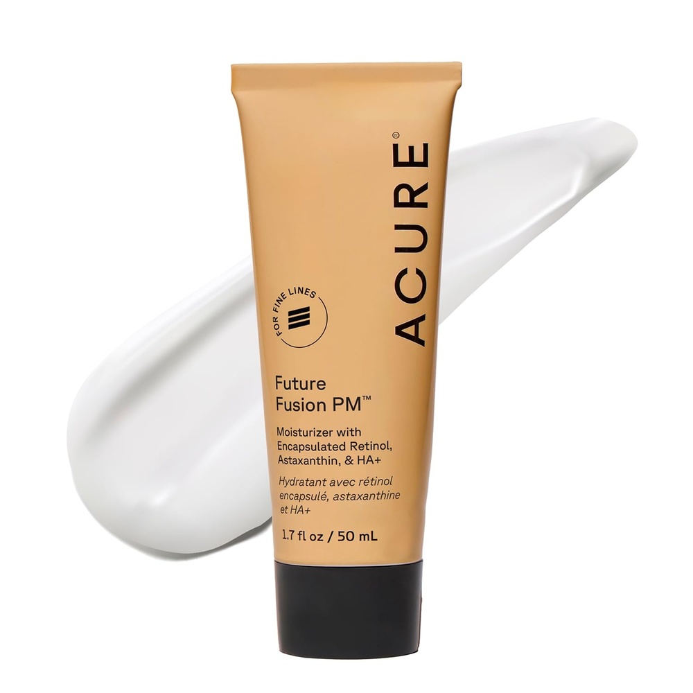 image:imageAcure Future Fusion PM Face Moisturizer Nightly Hydration Serum for Women amp Men Firming amp Smoothing Retinol and Hyaluronic Acid Blend Refines the Look of Skin Texture amp Tone 17 fl oz