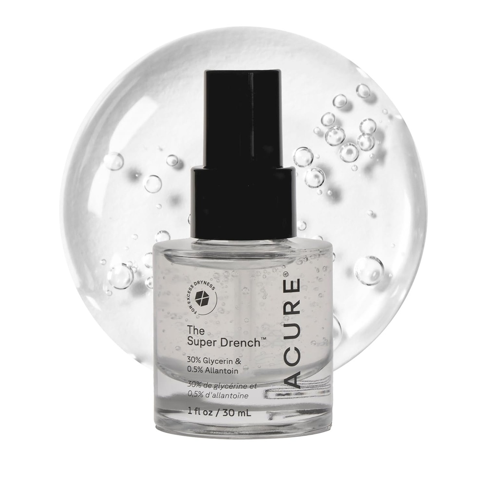 image:imageAcure Super Drench Face Serum 30 Glycerin amp Polyglutamic Acid Barrier Repair amp Firming for Dry Skin Illuminating Lightweight Elixir Natural Skincare for Women amp Men 1 fl oz